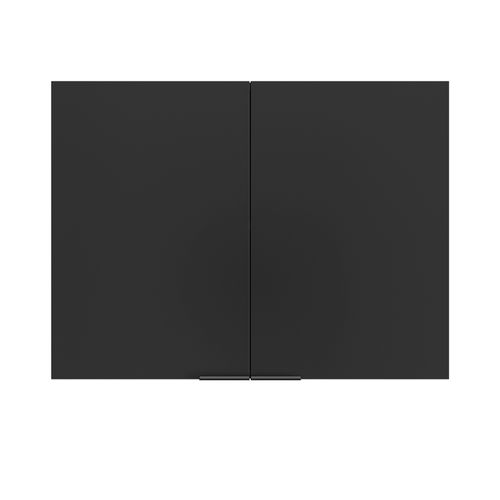 Haut 80 cm 2 portes EDEN chêne - gris