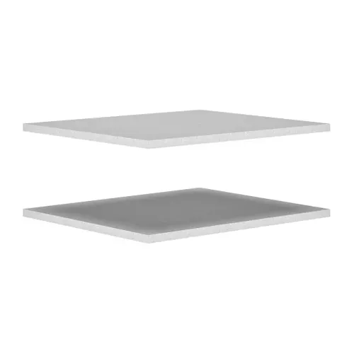 Lot de 2 tablettes L50 cm BRUGGES gris
