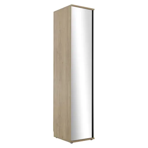 Dressing 1 porte miroir  L50 BRUGGES  imitation châtaignier