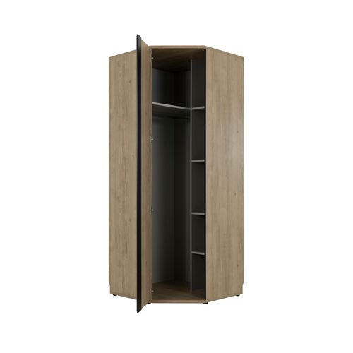 Dressing d'angle 1 PORTE BRUGGES imitation Châtaignier