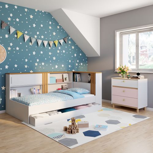 Tiroir de rangement ANDREA blanc vue d'ambiance 1