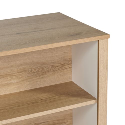 Ilot cental EDEN chêne blanc vue détaillée