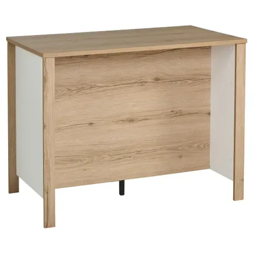 Ilot cental EDEN chêne blanc vue de derrière