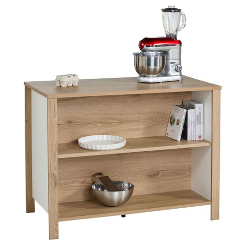 Ilot cental EDEN chêne blanc