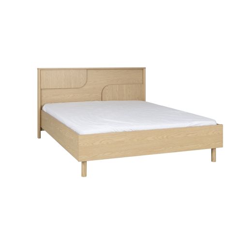 Lit 140x190 cm GALYS imitation chêne rookwood vue 3/4