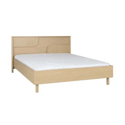 Lit 160x200 cm GALYS imitation chêne rookwood vue 3/4