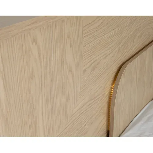 Lit 160x200 cm GALYS imitation chêne rookwood