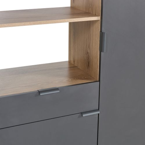 Buffet haut EDEN gris vue détaillée