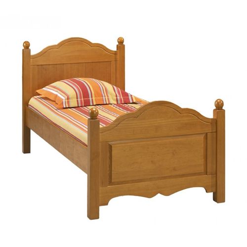 Chambre Enfant Pin Miel Lit 90 + Armoire + Commode