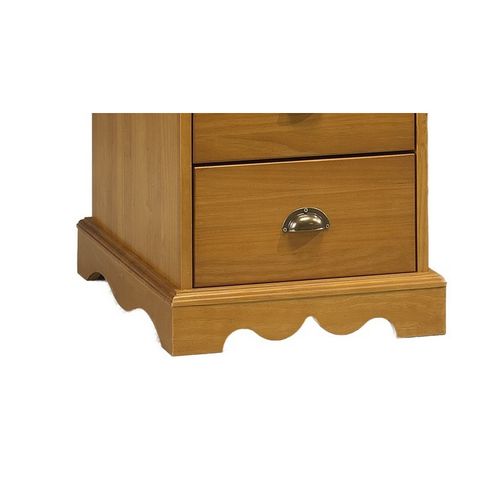 Bureau Ministre Pin Miel Style Anglais Charme 9 Tiroirs L 137.5 H 74.7 P 58.3 Cm