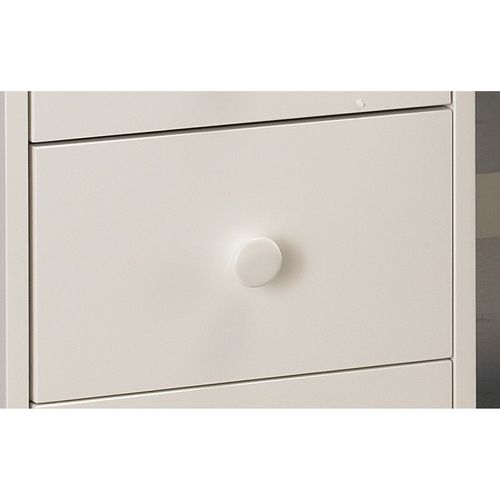 Bureau 5 Tiroirs Blanc Style Anglais L 100 H 74.7 P 58.3 Cm