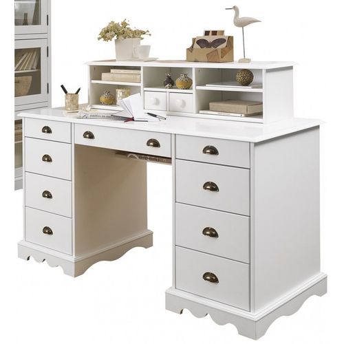 Grand Bureau Blanc "bureau Du Notaire"