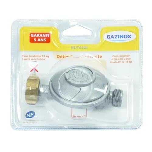 Détendeur Butane GAZINOX 28mbar pour bouteille 13 kg
