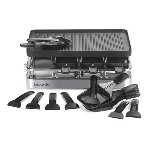 Appareil à Raclette 8 Personnes 1200w + Grill + Crêpe Rac.indus-8
