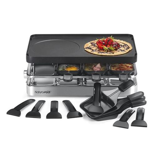 Appareil à Raclette 8 Personnes 1200w + Grill + Crêpe Rac.indus-8