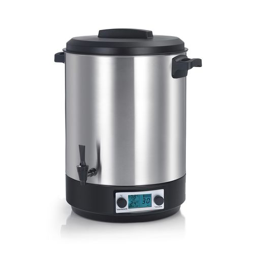 Stérilisateur De Bocaux électrique Cuve Inox Avec écran LCD Robinet Et Minuteur 45l 2500w