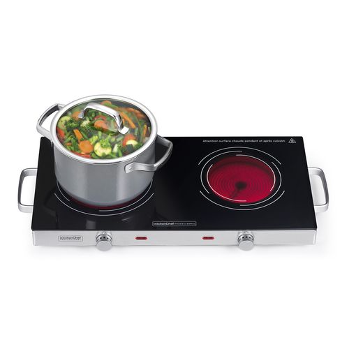 Réchaud Vitroceramique 2 Feux 2800w - Kcppv2800