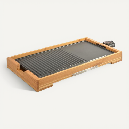 Plancha Gril De Table 2000w Bambou Kcwoodpla2000