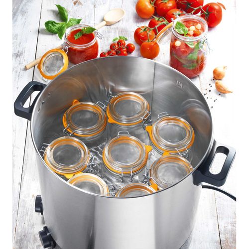 Stérilisateur De Bocaux électrique Cuve Inox Avec écran LCD Robinet Et Minuteur 31l 2000w