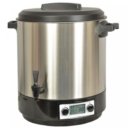 Stérilisateur De Bocaux électrique Cuve Inox Avec écran LCD Robinet Et Minuteur 31l 2000w