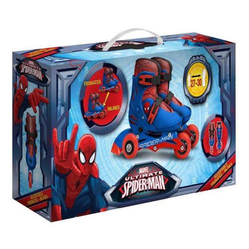Patins En Ligne Ajustables Spider-man Taille 27-30 — 3 Roues Convertible 2-en-1