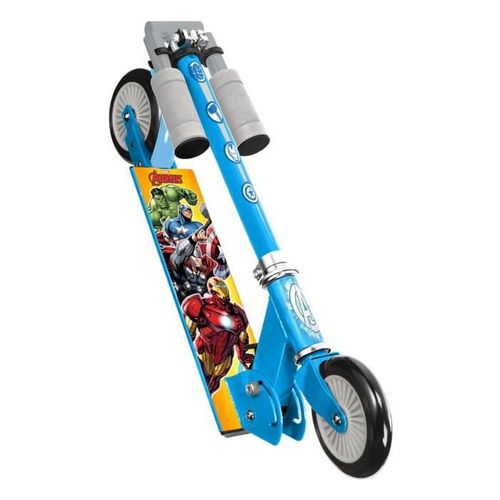 Trottinette Pliable Avengers Avec Frein Bleu Et Jaune
