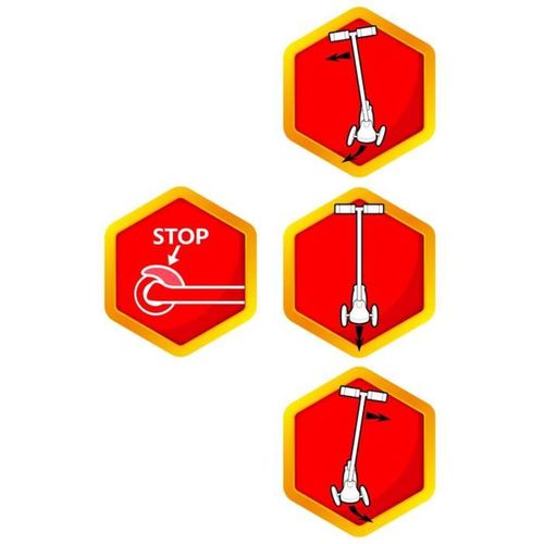 Trottinette Enfant 3 Roues - Lean-to-steer, Frein Arrière, Bleu