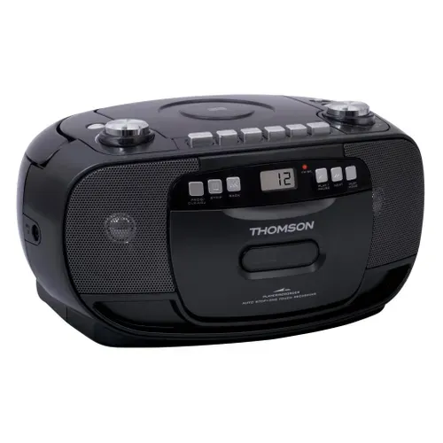 Radio CD Tuner FM THOMSON RK200CD rétro éclairé vue 3/4