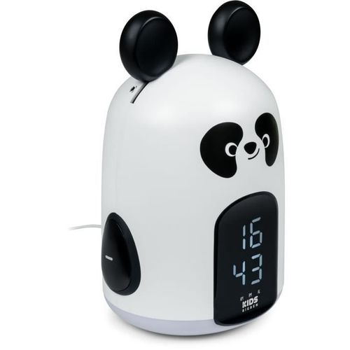 Réveil Et Veilleuse Panda - Bigben Interactive - Minuteur - Radio Réveil - Blanc Et Noir
