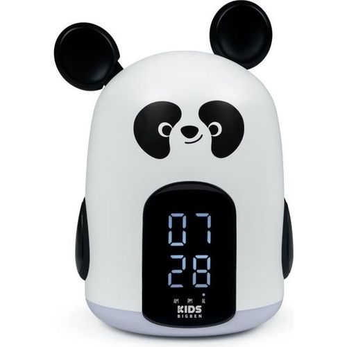 Réveil Et Veilleuse Panda - Bigben Interactive - Minuteur - Radio Réveil - Blanc Et Noir