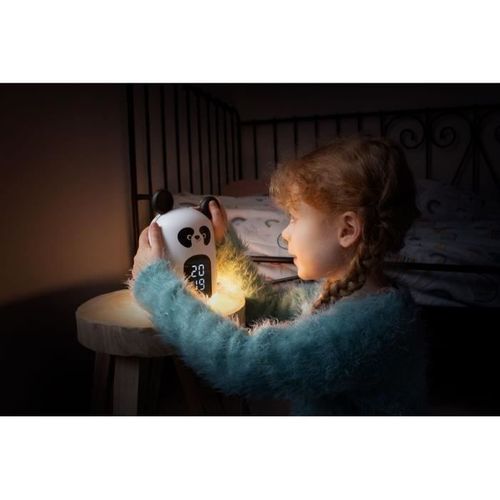 Réveil Et Veilleuse Panda - Bigben Interactive - Minuteur - Radio Réveil - Blanc Et Noir