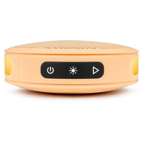 Bigben Party - Enceinte Bluetooth Ronde Avec Dragonne Et Effets Lumineux - 15w - Orange Pastel