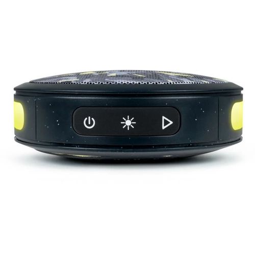 Bigben Party - Enceinte Bluetooth Ronde Avec Dragonne Et Effets Lumineux - 15w - Noir Et Jaune Camou