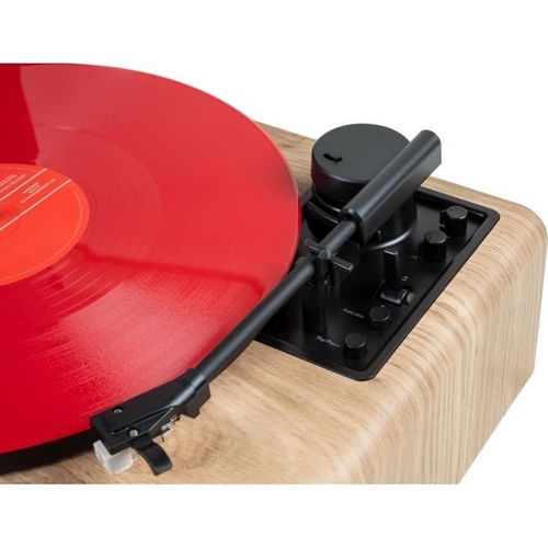 Micro-chaîne Bluetooth Avec Platine - Radio Fm/cd/mp3/usb, 60w, Tourne-disques, Égaliseur, 230v