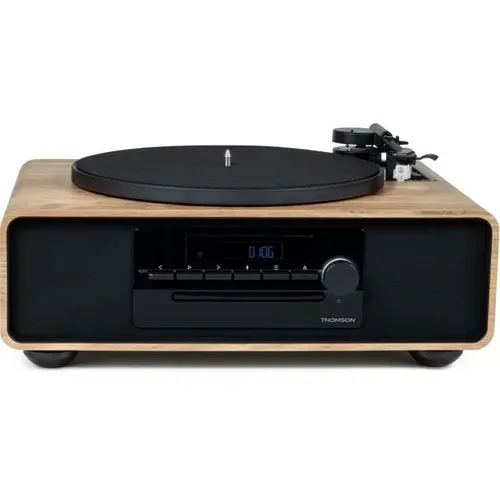 Micro-chaîne Bluetooth Avec Platine - Radio Fm/cd/mp3/usb, 60w, Tourne-disques, Égaliseur, 230v