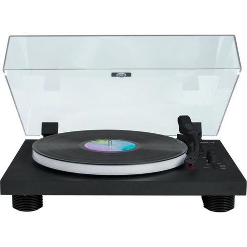 Tourne-disques - Plateau Lumineux - Entraînement Par Courroie - Bluetooth - Effets Lumineux