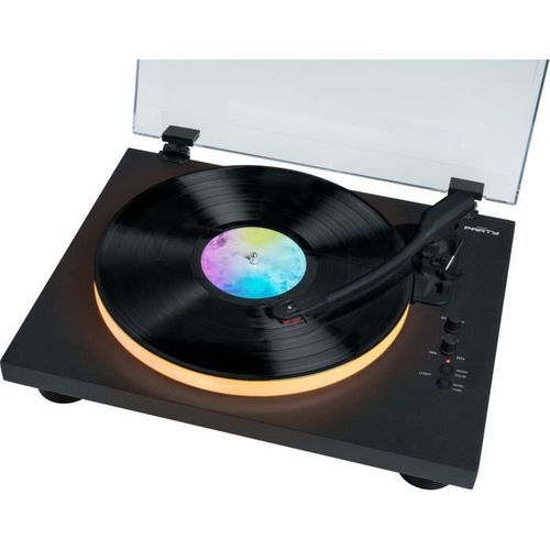 Tourne-disques - Plateau Lumineux - Entraînement Par Courroie - Bluetooth - Effets Lumineux
