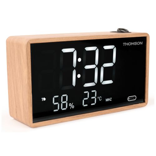 Radio réveil THOMSON CP202T vue 3/4