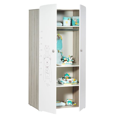 Teddy - Armoire Chambre Bébé 2 Portes