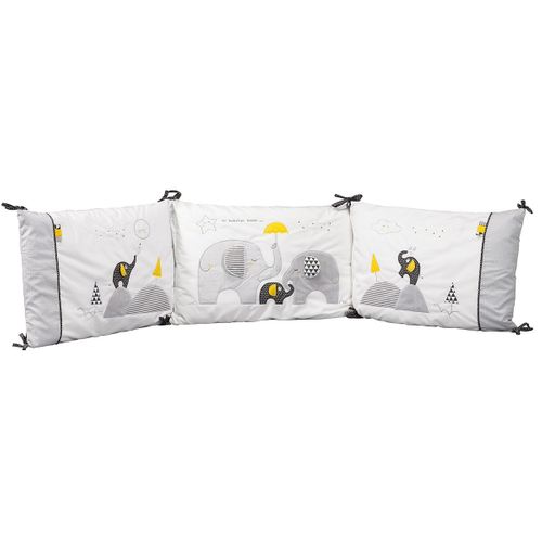 Tour De Lit Bébé Déhoussable En Coton Blanc