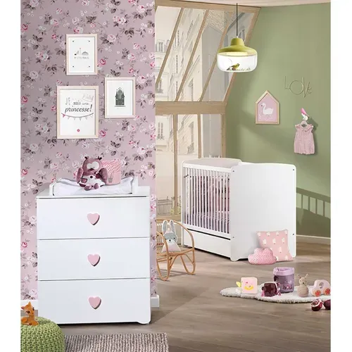 Chambre Complète Bébé Avec Lit à Barreaux Et Commode à Langer