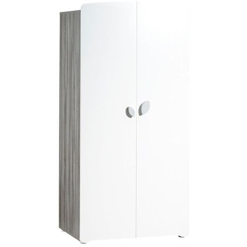 Chambre Bébé Trio Leaf: Lit 120x60, Commode à Langer Et Armoire - Babyprice - Blanc