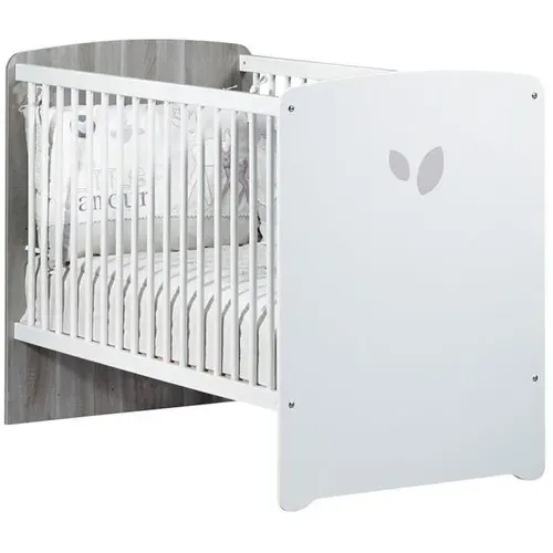 Chambre Bébé Trio Leaf: Lit 120x60, Commode à Langer Et Armoire - Babyprice - Blanc