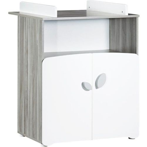 Chambre Bébé Trio Leaf: Lit 120x60, Commode à Langer Et Armoire - Babyprice - Blanc