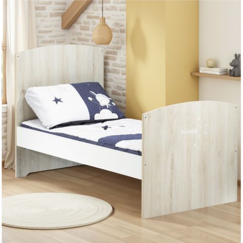 Smile Hêtre Cendré - Lit Bébé Évolutif 70x140 - Little Big Bed 70x140