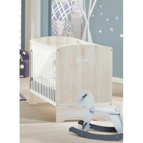 Smile Hêtre Cendré - Lit Bébé Évolutif 70x140 - Little Big Bed 70x140