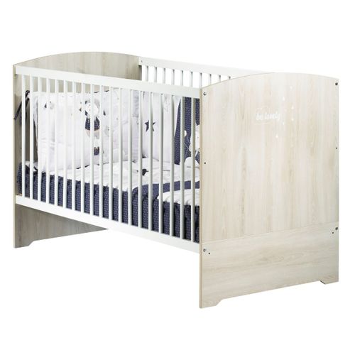 Smile Hêtre Cendré - Lit Bébé Évolutif 70x140 - Little Big Bed 70x140