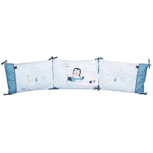 Tour De Lit 120x60 Ou 140x70 En Coton Bleu
