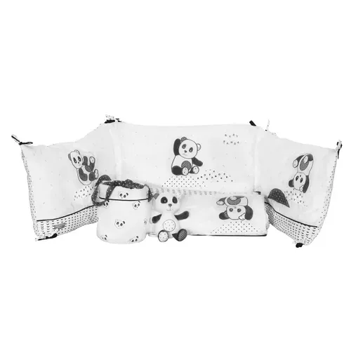 Tour De Lit Bébé 190x19cm En Coton Blanc