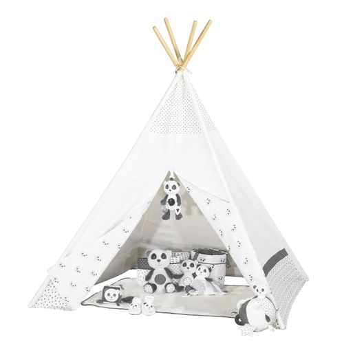 Tipi En Toile En Coton Blanc